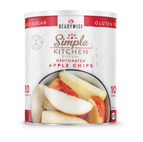 Simple Kitchen Dried Apple Chips - 20 Serving Can