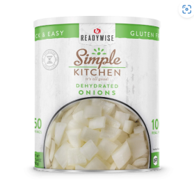 Simple Kitchen Dehydrated Chopped Onions - 250 Serving Can