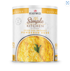 Simple Kitchen Powdered Eggs - 72 Serving Can