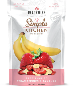 6 CT Case Simple Kitchen Strawberries & Bananas