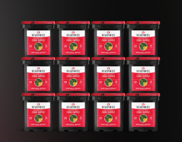 1440  Serving Freeze Dried Vegetables (12, 120 serving buckets)