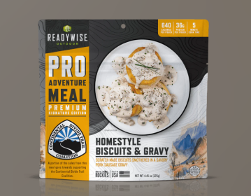 6 CT ReadyWise Pro Adventure Meal Homestyle Biscuits & Gravy with Sausage