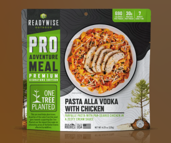 6 CT ReadyWise Pro Adventure Meal Farfalle alla Vodka with Chicken