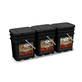 360 Serving Package - 62 lbs - Includes: 2 - 120 Serving Entrée Buckets and 1 - 120 Serving Breakfast Bucket