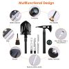 Multifunctional Shovel Axe Set Camping Survival Shovel Multitool Emergency Survival Gear with Extension Handles Carrying Box