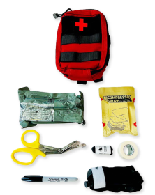 Echo-Sigma Compact Trauma Kit (Color: Red)