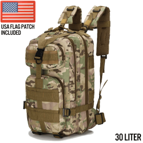 XG-MB30 - Small Tactical Backpack Survival Assault Bag 30 Liter (Option: CP camo)