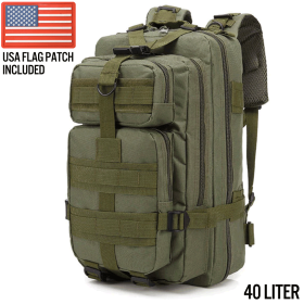 XG-MB40 - Large Tactical Backpack Survival Assault Bag 40 Liter (Option: Army green)