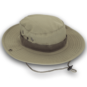 Military Wide Brim Boonie Bucket Hat (Option: Khaki)