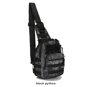 EDC Shoulder Bag - Tactical Chest Sling Bag (5 Liter) (Option: Python Black)