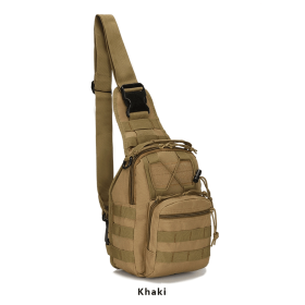 EDC Shoulder Bag - Tactical Chest Sling Bag (5 Liter) (Option: Khaki)