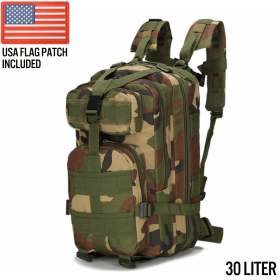 XG-MB30 - Small Tactical Backpack Survival Assault Bag 30 Liter (Option: Jungle Camo)