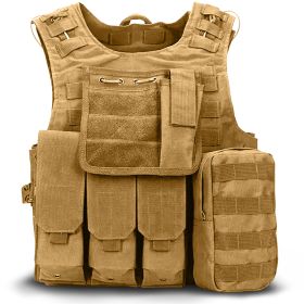 Military Tactical Plate Carrier Vest (Option: Khaki)