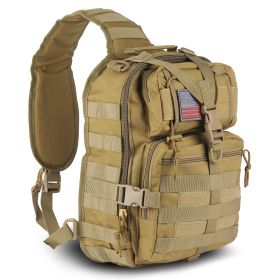 EDC Range Bag - Pistol Sling Bag Backpack (14 Liter) (Option: Khaki)